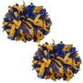 thumbnail image 1 of Plastic Cheer Pom Poms Cheerleading Cheerleader Gear 2 pieces one pair poms(Royal Blue/Yellow), 1 of 2