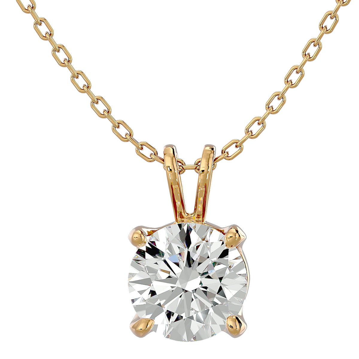 1 Carat Moissanite Necklace 
