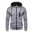 thumbnail image 2 of Sudadera Chamarra Con Capucha Moda Casual Afelpada Mjack M, 2 of 7