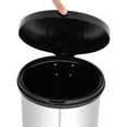 Mainstays Round 10.6Gallon Trash Can, Stainless Steel