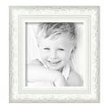 thumbnail image 2 of ArtToFrames 10" x 11" Majestic White Picture Frame, 10x11 inch Silver Wood Poster Frame (WOM-5198),  Pack, 2 of 7