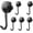 Black, variant on 40lbs+ Magnetic Magnet Hook 2025 Cruise Cabin Ship Essentials Heavy Duty Strong Refrigerator Fridge Hanging for Classroom Beach Vacation Kitchen Grills Home Mug Hanger (6Pack), Silver