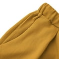 thumbnail image 4 of Stamzod Men's Cotton and Linen Pants Solid Color Elastic Waist Summer Beach Trousers Loose Casual Pants for Men Yellow D S, 4 of 8