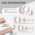 thumbnail image 4 of Unisex White Baseball Sweatband Sports Headband For Running Cycling Yoga Workout Stretchy Hairband, 4 of 7