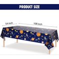 thumbnail image 2 of Space Tablecloth Decorations, Plastic Solar System Table Cover Planet Design for Kids Space Theme Birthday Party Decorations and Supplies, 54 x 108 In, 2 of 4