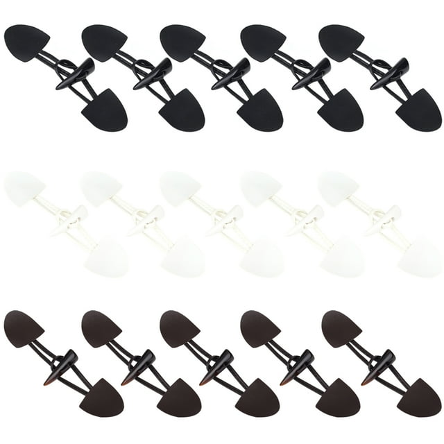 BRIGHTFUFU 15Ud Hebillas Para Abrigo Negro En Cuero PU Con Vintage Resistente
