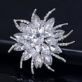 thumbnail image 5 of Imitation Gemstone Crystal Flowers Brooches Pins Vintage Large Wedding Brooches Bouquet For Women Dress Accessories, 5 of 7