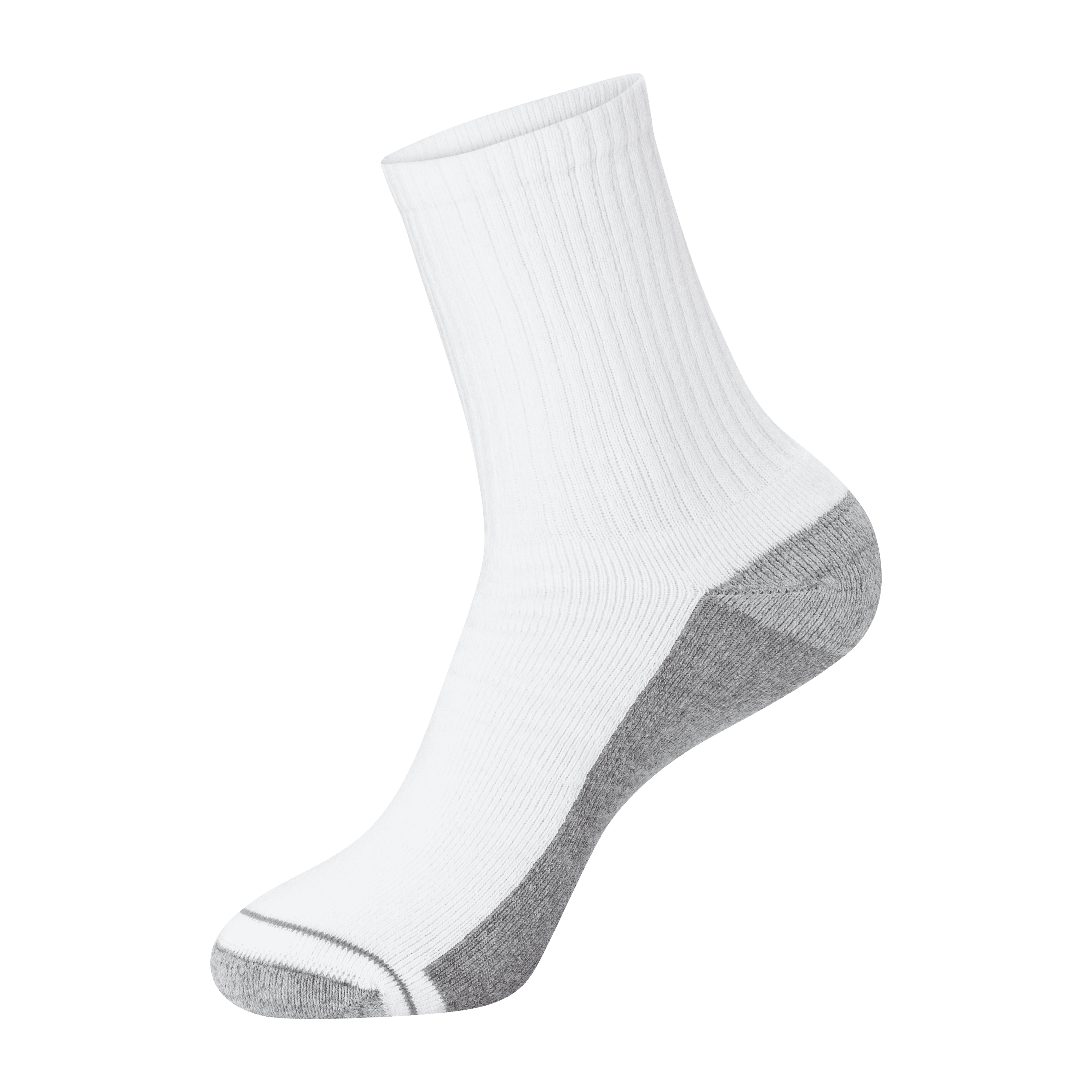 Hanes Mens Mid-Crew Socks, Max Cushion, Cool Comfort, 6-Pack, Size 6-12