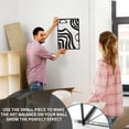 thumbnail image 7 of 4 Pcs Metal Wall Art Decor, Black Morden Wall Art Sculptures for Living Room Bedroom Hallway Dining Room,Minimalist Wall Hanging, 7 of 7