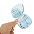 thumbnail image 4 of Unique Bargains 1 Set Contact Lens Case Cartoon Cat Lens Storage Case Blue, 4 of 5