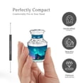 thumbnail image 2 of MUKTIVE Cross Urn for Human Ashes Adult Female - Tiny Cremation Urns for Human Ashes Adult - 3 Inch Keepsake Urns for Burial Remains - Blue Small Urn for Grandma, 2 of 7