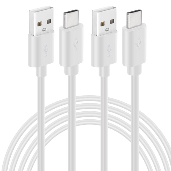 Uxcell 2 Pack 16.4Ft USB Type C Charging Cable, USB to USB C Charging Cable, White