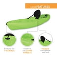 thumbnail image 6 of Lifetime Spitfire 8 ft Sit-On-Top Kayak, Lime Green (90245), 6 of 16