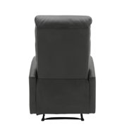 Dormi Contemporary Recliner Chair in Black Faux Leather by LumiSource
