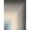 thumbnail image 1 of Pasargad Home PCC-02 8X10 Tapis de Zone en Soie et Laine Tufté à la Main 7 Pi. 9 Po. x 9 Pi. 9 Po. Collection Rodeo, Gris & Aqua, 1 of 1