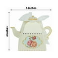 thumbnail image 4 of BalsaCircle 25 Mini Teapot 4" Ivory Party Favor Boxes Ribbons Wedding Party Decorations, 4 of 8