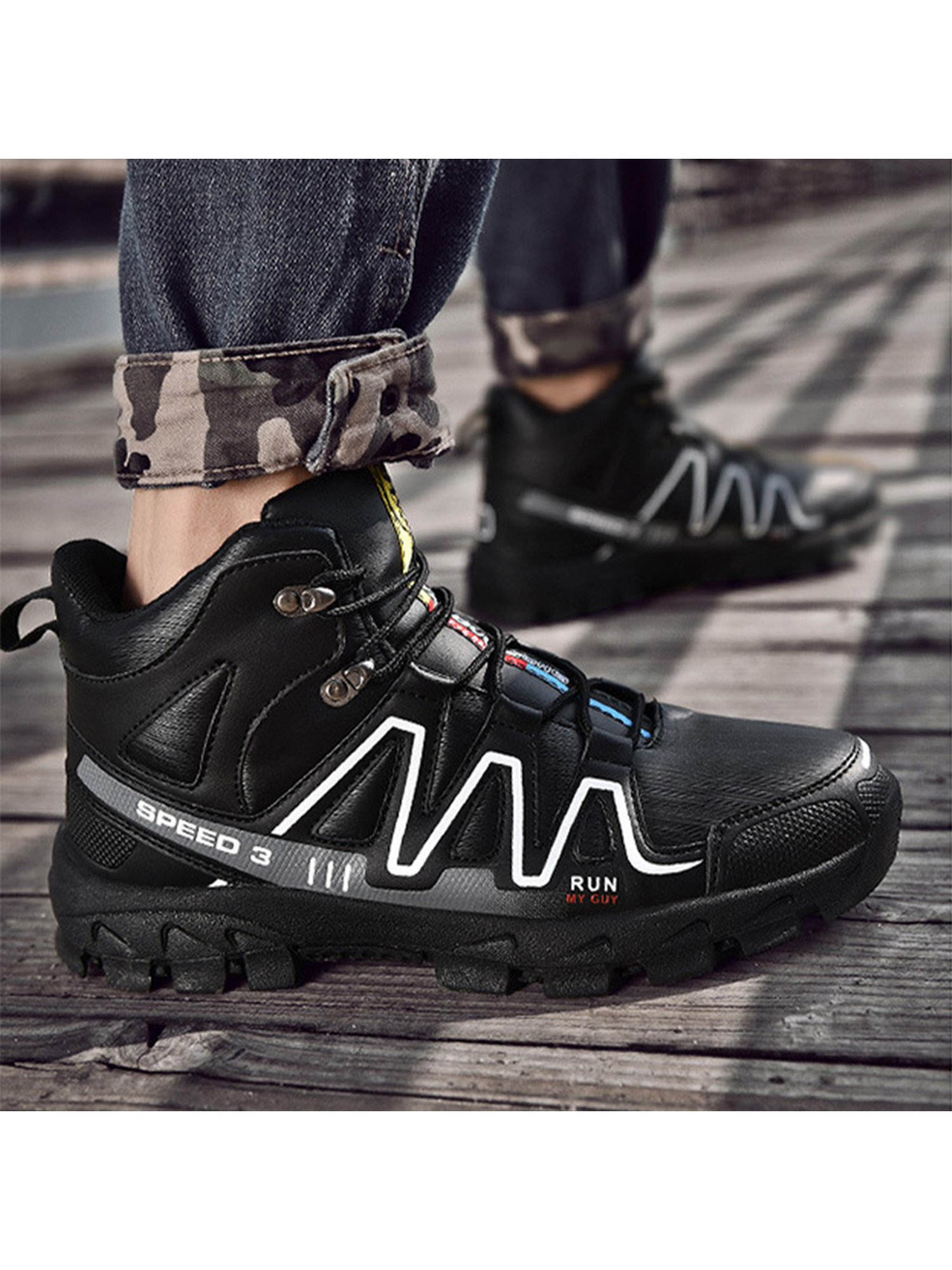 Avamo Steel Toe Sneakers for Men Waterproof Safety Shoes Slip Resistant Work Sneaker Breathable Puncture Proof Shoes-High Tops - image 1 of 10