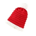 thumbnail image 4 of 2PCS Santa's Knit Hat Womens Beanie Winter Hat Soft Family Matching Xmas Hat Christmas New Year Gifts, 4 of 6