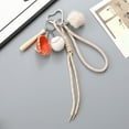 thumbnail image 4 of Cute Bag Charm Pendant Keyring Plush Ball Baseball Braided Rope Keychain Bag Charm for Backpack Purse Handbag Decoration, 4 of 10