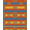 Orange Blue Yellow, Pattern 8, variant on ODIKA 8'x10' Washable Area Rug Striped Borders Blanket Football Bold Center Round Basketball Hoop Playful for King Size Bedroom Under Bed, Master Suite, Non-Shedding, Easy Care