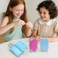 thumbnail image 6 of Mini Plastic Suitcase, False Eyelashes Tray, Luggage Trolley Candy Box, Suitcase Packaging Case, Party Favor Box for Jewelry, Cosmetic, Hairpins Storage, Blue, 6 of 9
