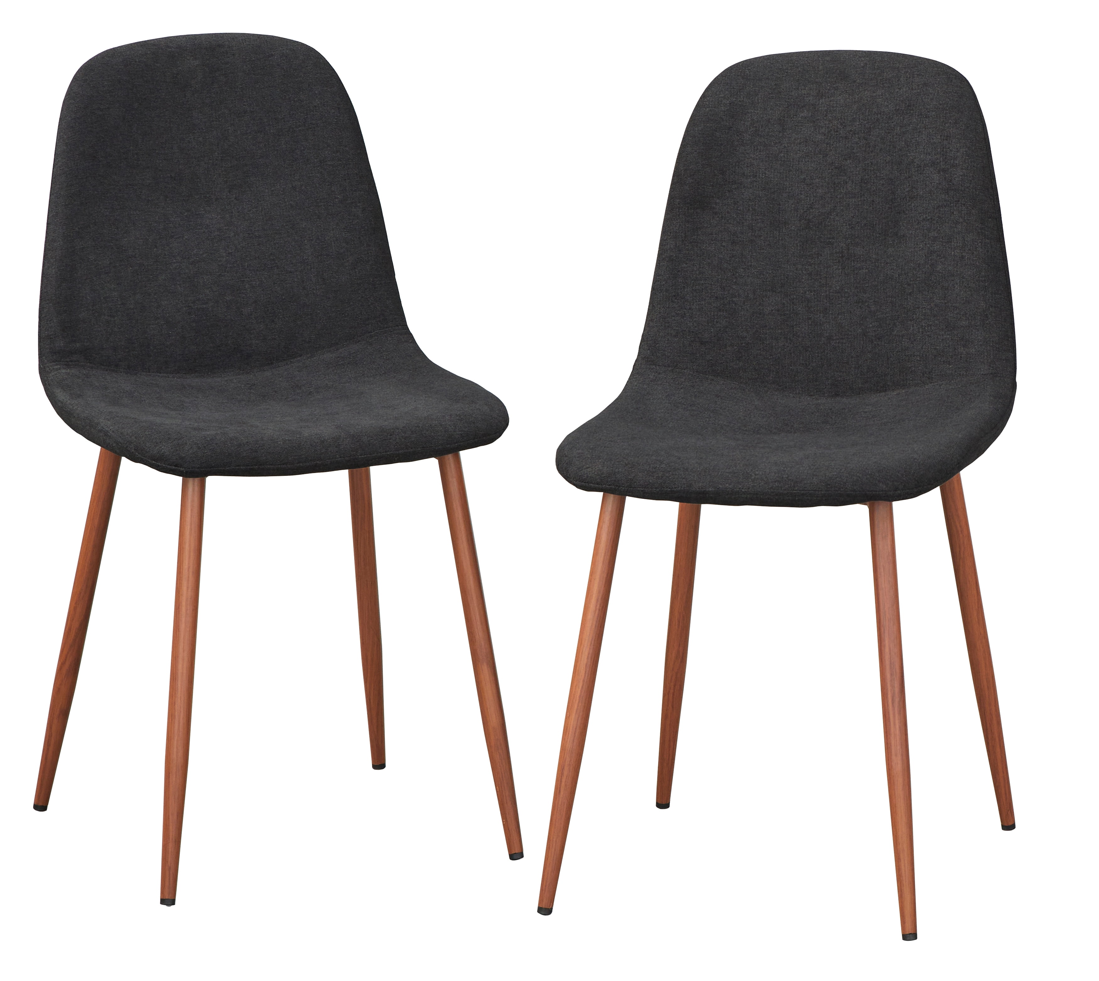 TMS Sasha Indoor Dining Chair, Set of 2, Black