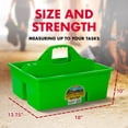thumbnail image 2 of Little Giant DuraTote Box Organizer with 2 Compartment & Grip Handle, Green, 2 of 8