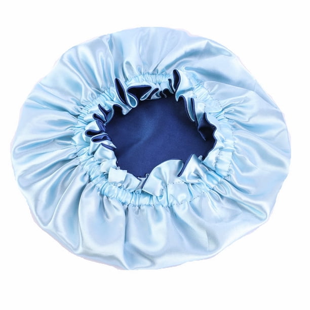 Gorro de dormir de satén para padres e hijos - Imitación de seda, elástico, para proteger el cabello