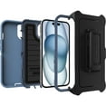 thumbnail image 4 of OtterBox Defender Series Rugged Cell Phone Case for Apple iPhone 16e, iPhone 15, iPhone 14, and iPhone 13, Blue, 4 of 8