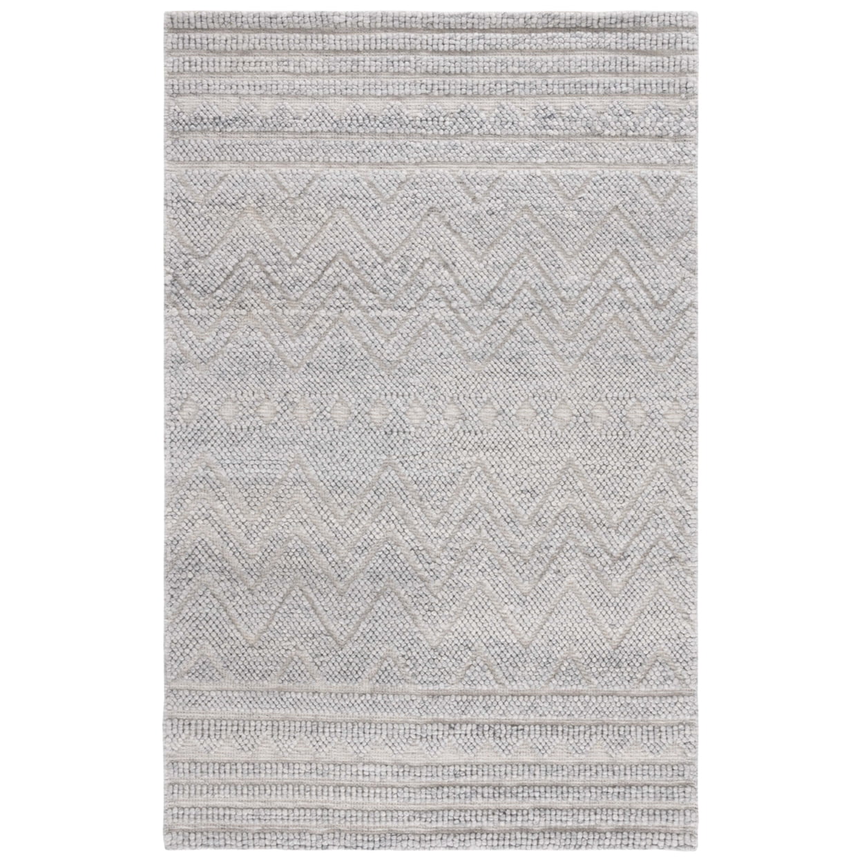 SAFAVIEH Natura Braylon Striped Runner Rug, Grey, 2'3" x 8'