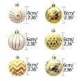 thumbnail image 4 of WNFJR Shatterproof Clear Plastic Christmas Ball Ornaments 60mm 30pcs Christmas Decorations Decorative Xmas Balls Baubles Set with Stuffed Delicate Decorations, 4 of 4
