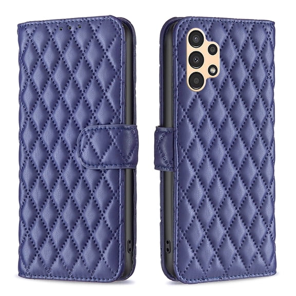 Phone Case for Samsung Galaxy A13 4G/5G Wallet PU Leather Case with Card Slots Kickstand Shockproof Magnetic Flip Cell Phone Cover, Blue