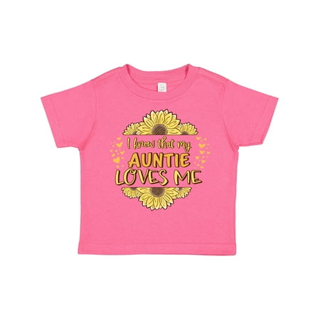 

Inktastic I Know That My Auntie Loves Me Gift Toddler Boy or Toddler Girl T-Shirt
