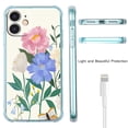 thumbnail image 5 of Cute Flower Case for iPhone 12,Aesthetic Colourful Floral Pattern Soft TPU Full Cover Case, 5 of 5