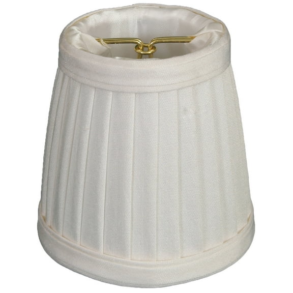 Royal Designs, Inc. Pleated Empire Chandelier Shade CS-109WH, White, 2 x 3.5 x 3.5