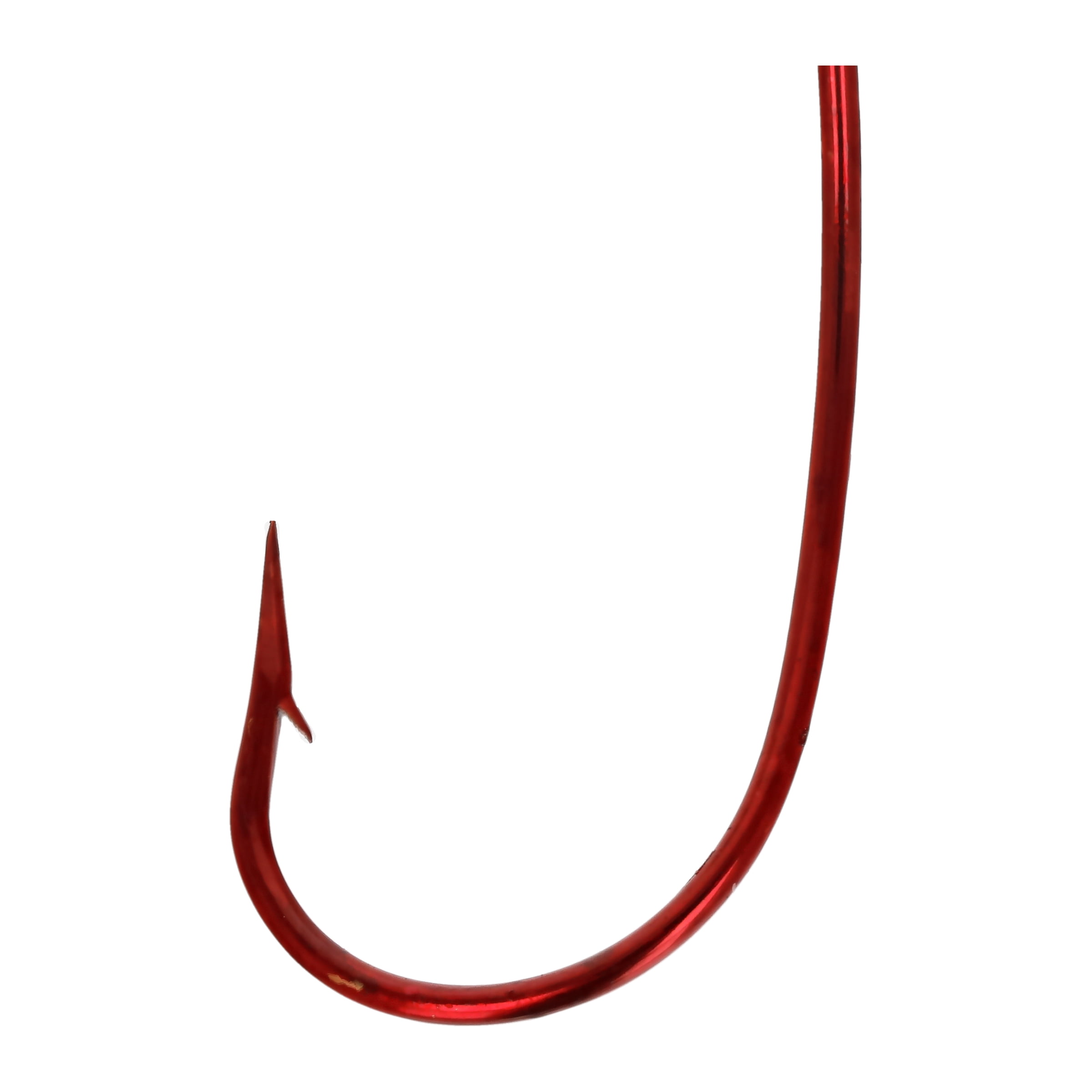 (4 pack) Eagle Claw Lazer Sharp Aberdeen Fishing Hook, Red, Size 6