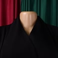 thumbnail image 6 of AURA Plus Size Elegant African Bodycon Midi Dress Large Lapel Three Quarter Sleeve High Waist Work Office Dress, 6 of 10
