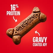 Milk Bone GravyBones Dog Biscuits, Gravy Coated Small Dog Treats, 60 oz Box