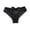 Black, variant on Hfnxid Women's Lace Underwear Seamless Bikini Panties Fashion Low Rise Bowknot Hipster Briefs