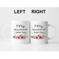 thumbnail image 3 of 50 Birthday Gifts for Women - Fifty Sassy And A Bit Smart Assy Mug - 11 oz Coffee Mug 50th Birthday Mug 50th Gift Ideas to Wife, Grandma, Boss, Girlfriend, Teacher, Mom, Daughter, Sister, Friend, 3 of 6