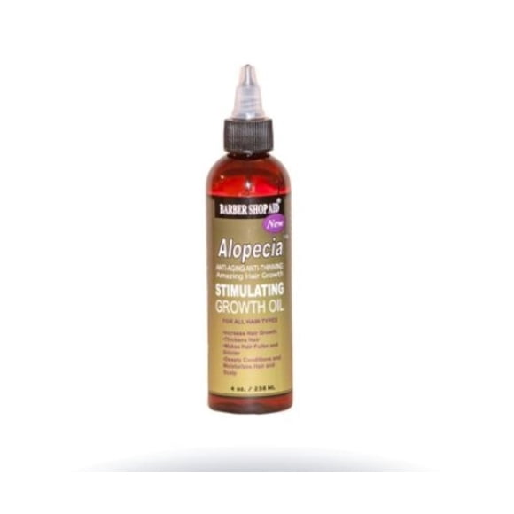 Barber Shop Aid Alopecia increíble aceite estimulante para el crecimiento del cabello, 4 oz