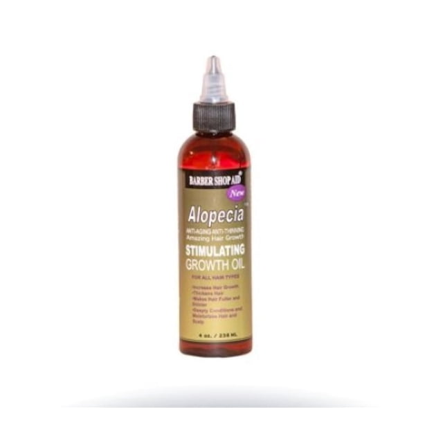 Barber Shop Aid Alopecia increíble aceite estimulante para el crecimiento del cabello, 4 oz