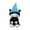 Halloween Toys: Blue, variant on Halloween Cute Cat Plush Toys, Black and White Cat Stuffed Animals with Pink Pointed Hat for Indoor Home Display, Halloween Party Decorations and Holiday Present for Plush Toy Enthusiasts