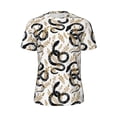 thumbnail image 5 of Wukai Snake Print Men's Short-Sleeved Mesh T-Shirt,Quick-Dry Short Sleeve Workout T-Shirt-4X-Large, 5 of 8