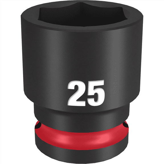 Milwaukee Tool SHOCKWAVE Impact Duty 1/2"Drive 25MM Standard 6 Point Socket