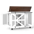 thumbnail image 5 of Jopath 47.2" Large Dog Crate, Wooden Dog Kennel with 2 Drawers,Divider and Sliding Door, Indoor Pets Furniture Style Double Dog Crates for Medium Small Dogs, 5 of 10