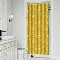 thumbnail image 2 of Yellow Banana Shower Curtain Sweet Fruit Pattern Tropical Aesthetic Kawaii Cute Cartoon Funny Painting Print Design for Banana Lover Bathroom Decor Waterproof Fabric, 2 of 5