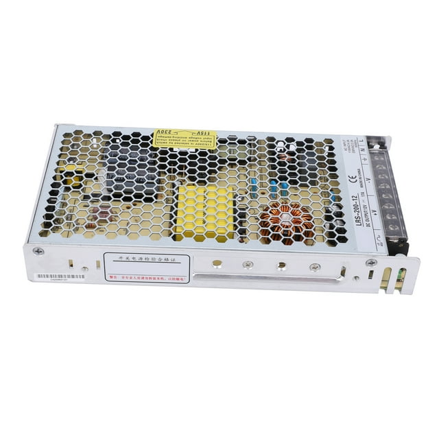 BERM Bloc d'Alimentation à Commutation, Bloc d'Alimentation à Commutation en Aluminium pour Méca pour Usine LRS-200-12