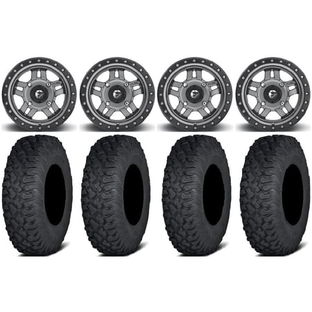 Fuel Anza Gunmetal 15 Wheels 35 Coyote Tires Sportsman RZR Ranger
