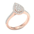 thumbnail image 2 of 3/4 Carat T.W. Diamond 10kt Rose Gold Pear-Shape Composite Engagement Ring, 2 of 4